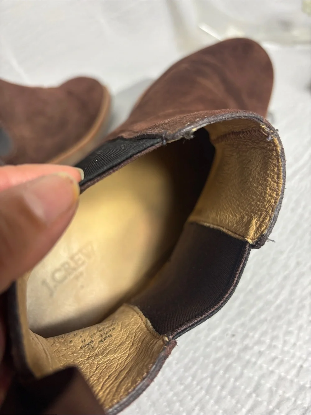 J. Crew Brown Suede Chelsea Chukka Boots